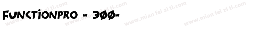 functionpro - 300字体转换